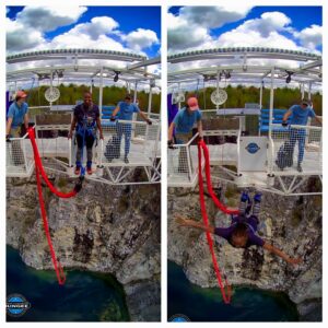 Nancy Wachira bungee jumping