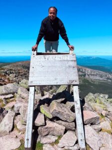 Nancy wachira at Mt Katadhin